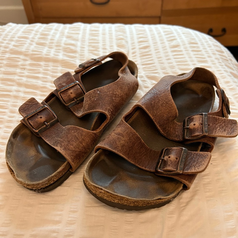 Size 38 birkenstock with slingback